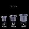 Plastic Disposable Microblading Tattoo Ink Cups S/M/L